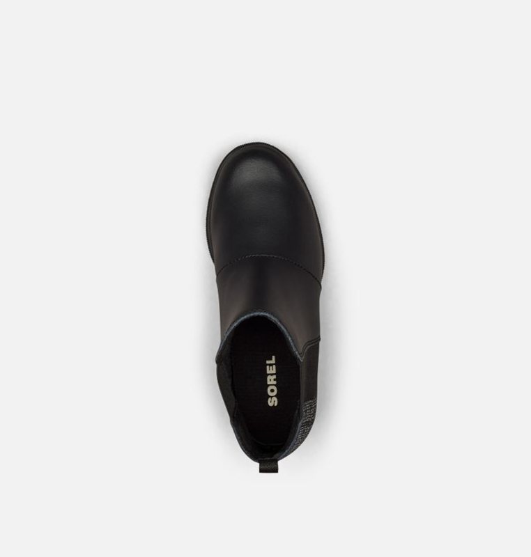 Sorel Barn Stövlar Svarta - Youth Joan Of Arctic™ Wedge Ii Chelsea - ASN-481723